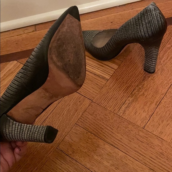 Elizabeth and James grey leather heels - Picture 4 of 4